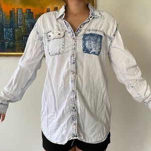 Denim button up
